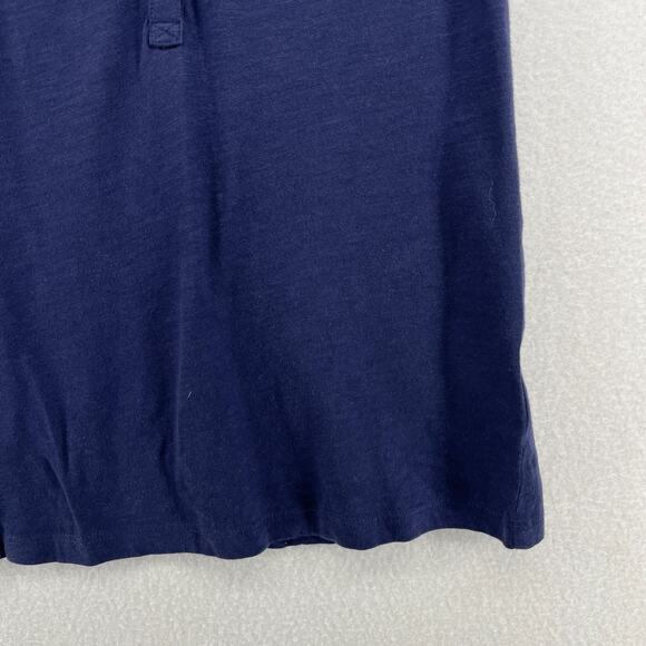 LILLY PULITZER Tank Top 2XS Essie Palm Beach Slub Popover Smocked Cotton Blue - Picture 9 of 15